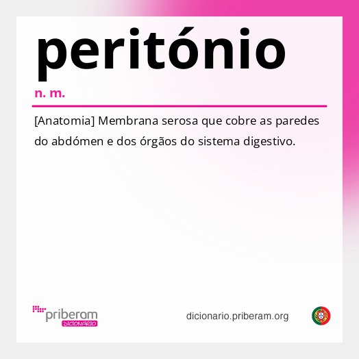 Significado de peritónio