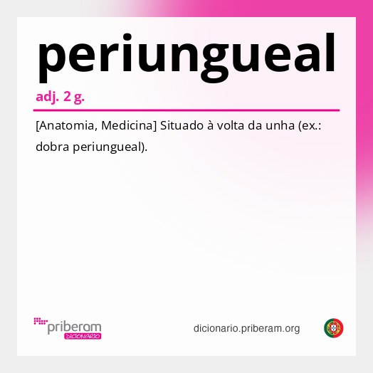 Significado de periungueal