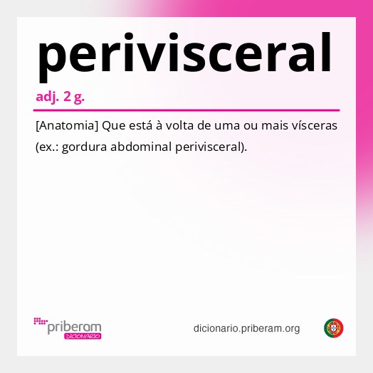 Significado de perivisceral