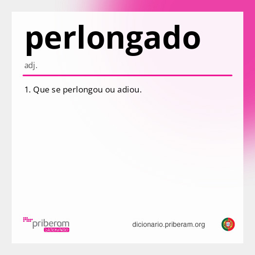 Significado de perlongado