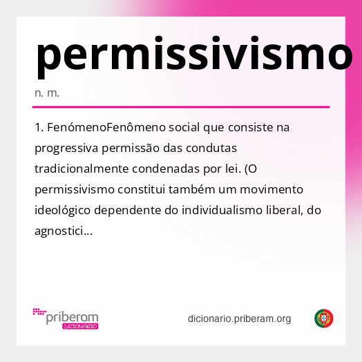 Significado de permissivismo