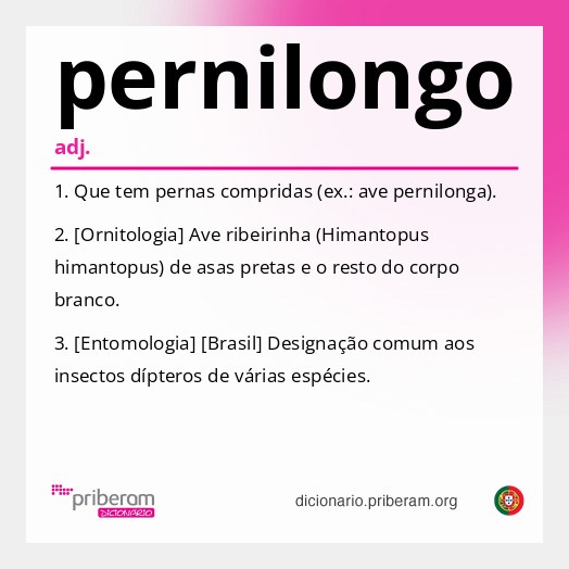 Significado de pernilongo