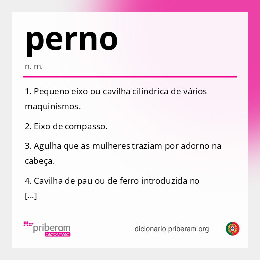 Significado de perno