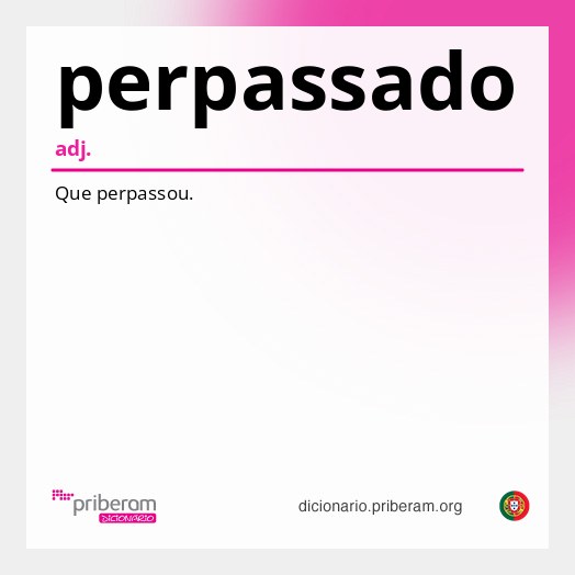 Significado de perpassado
