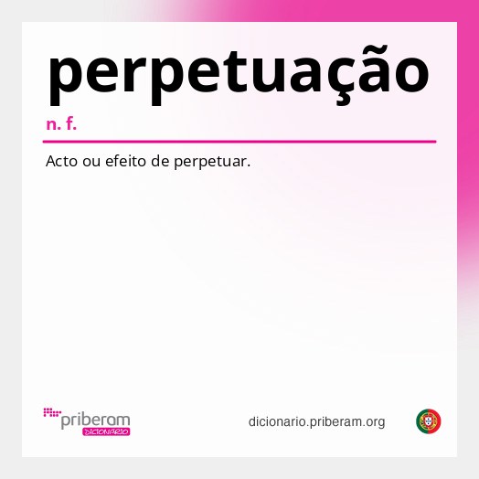 Significado de perpetuação