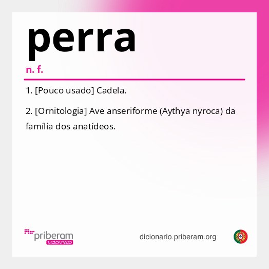Significado de perra