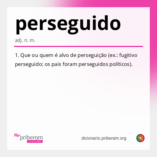 Significado de perseguido