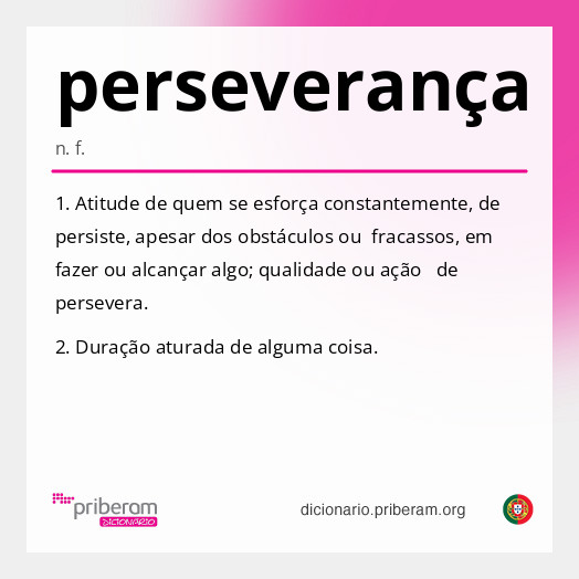 Significado de perseverança
