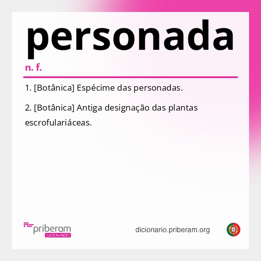 Significado de personada