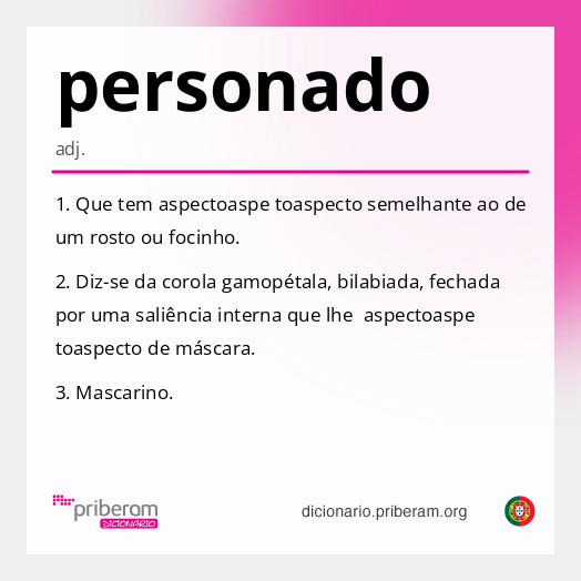 Significado de personado