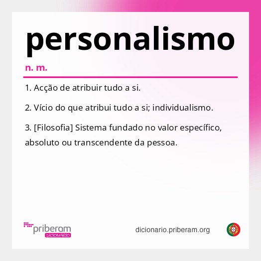 Significado de personalismo