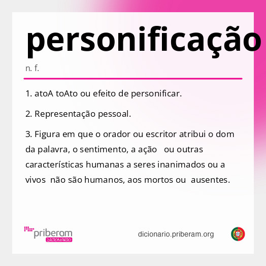 Significado de personificação