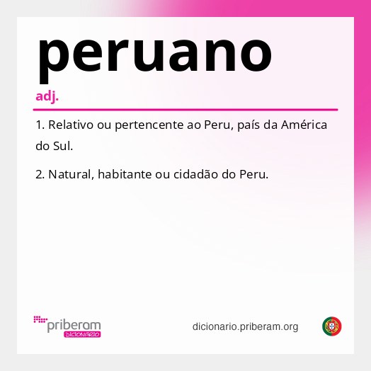 Significado de peruano
