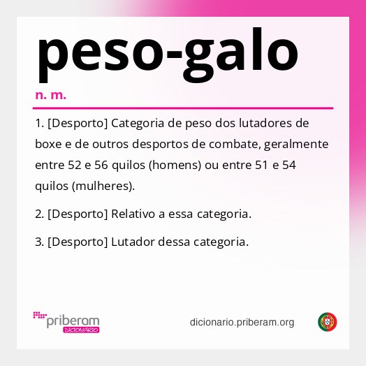 Significado de peso-galo