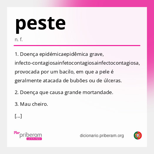 Significado de peste