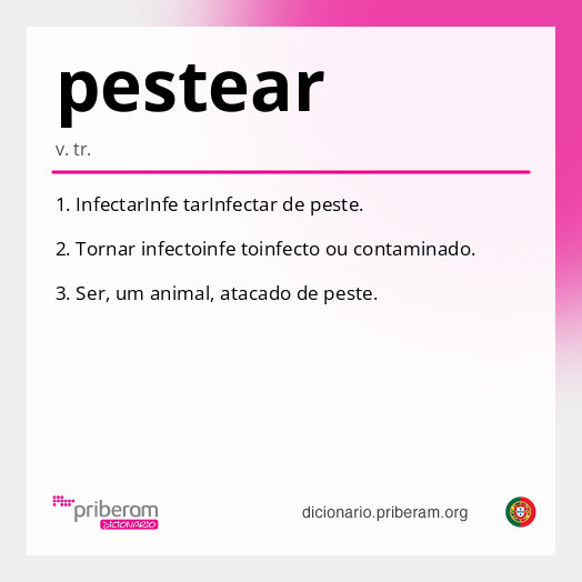 Significado de pestear