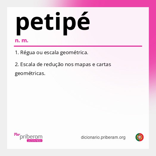 Significado de petipé