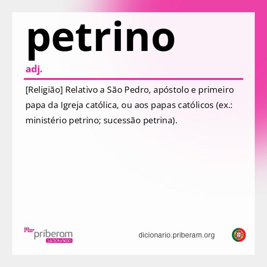 Significado de petrino