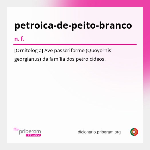 Significado de petroica-de-peito-branco