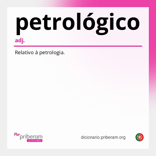 Significado de petrológico