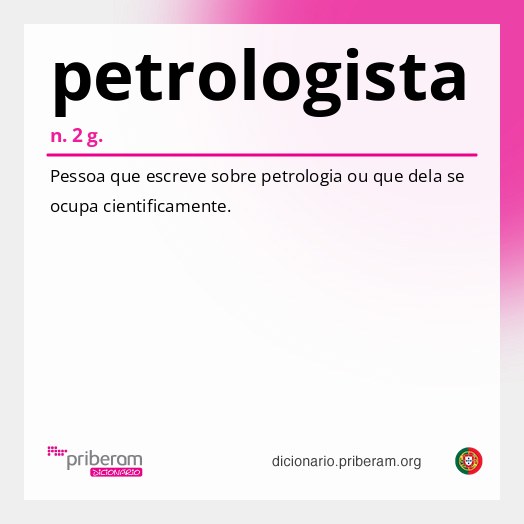 Significado de petrologista