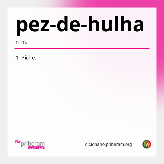 Significado de pez-de-hulha