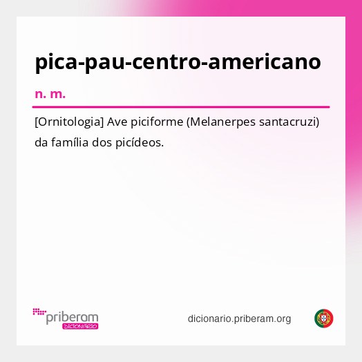 Significado de pica-pau-centro-americano