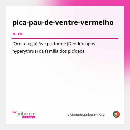 Significado de pica-pau-de-ventre-vermelho