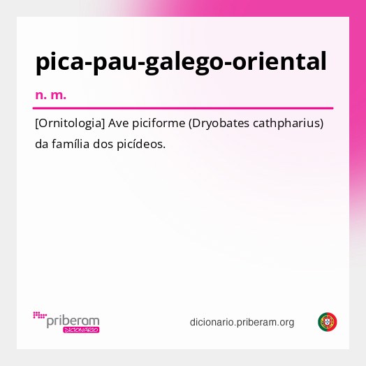 Significado de pica-pau-galego-oriental