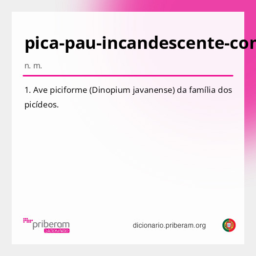 Significado de pica-pau-incandescente-comum