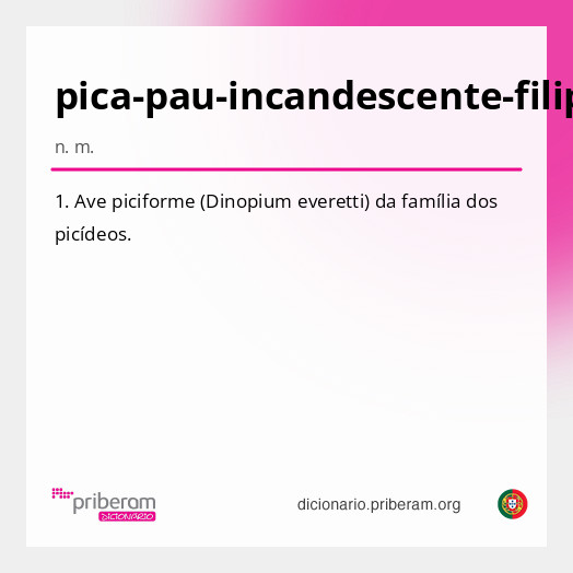Significado de pica-pau-incandescente-filipino