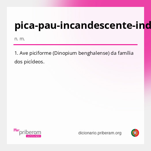 Significado de pica-pau-incandescente-indiano
