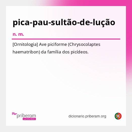 Significado de pica-pau-sultão-de-lução