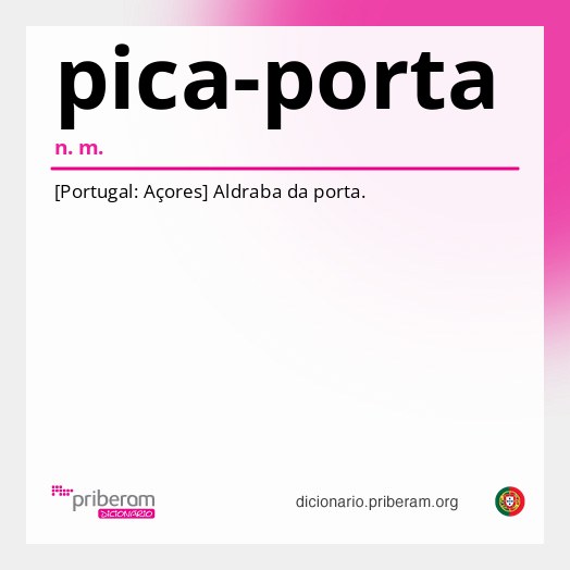 Significado de pica-porta