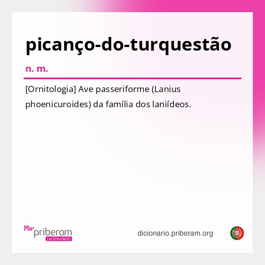Significado de picanço-do-turquestão