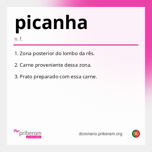 Significado de picanha