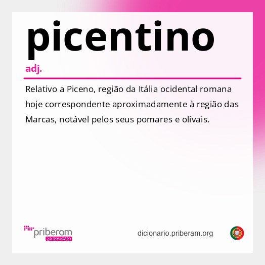 Significado de picentino
