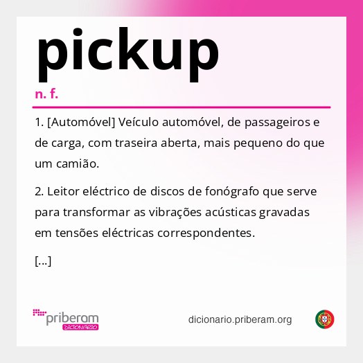 Significado de pickup