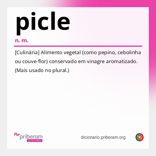 Significado de picle