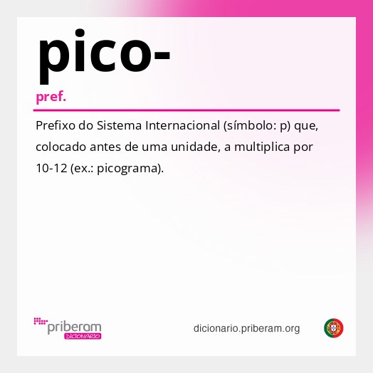 Significado de pico-