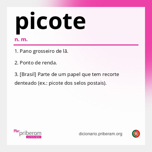 Significado de picote