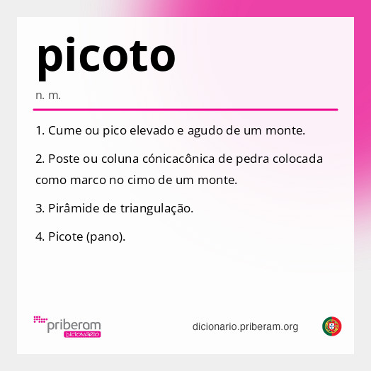 Significado de picoto