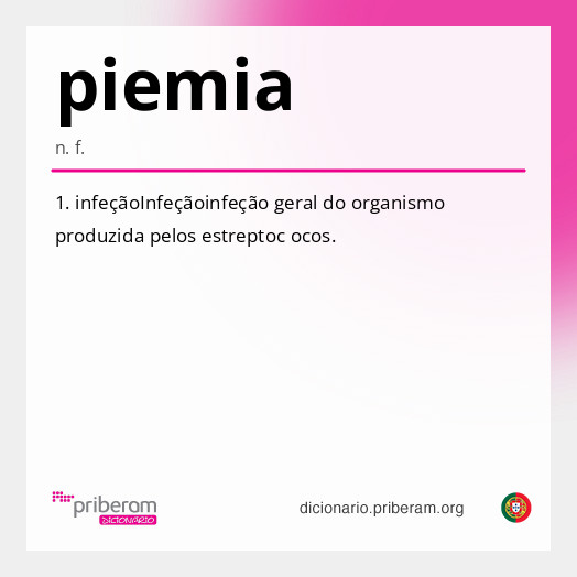 Significado de piemia