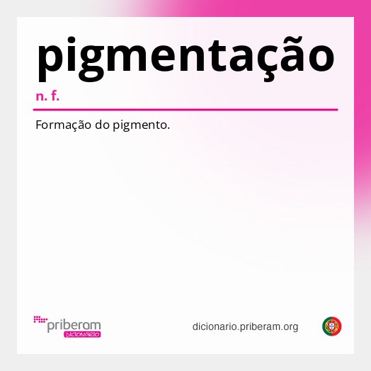 Significado de pigmentação