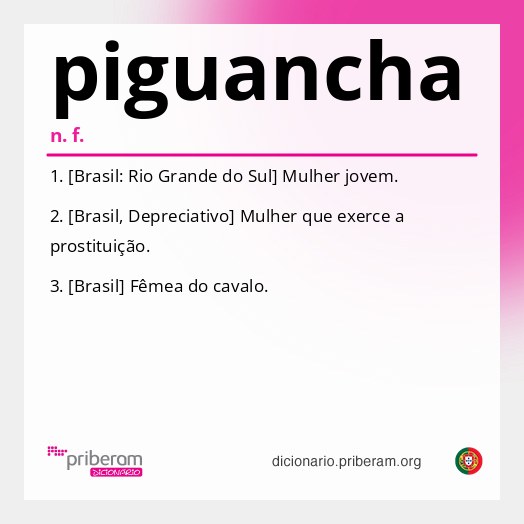Significado de piguancha