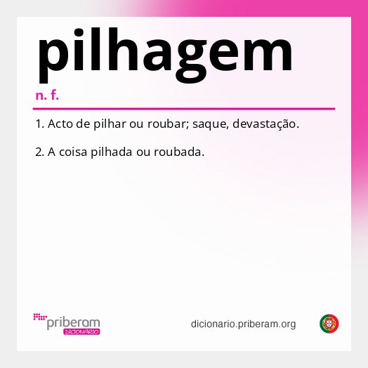 Significado de pilhagem