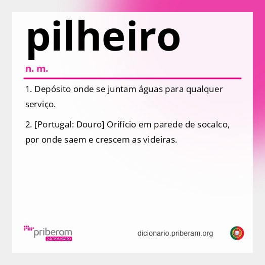 Significado de pilheiro