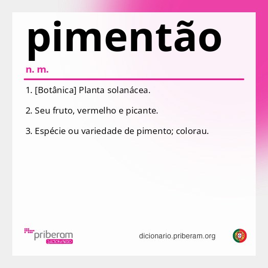 Significado de pimentão