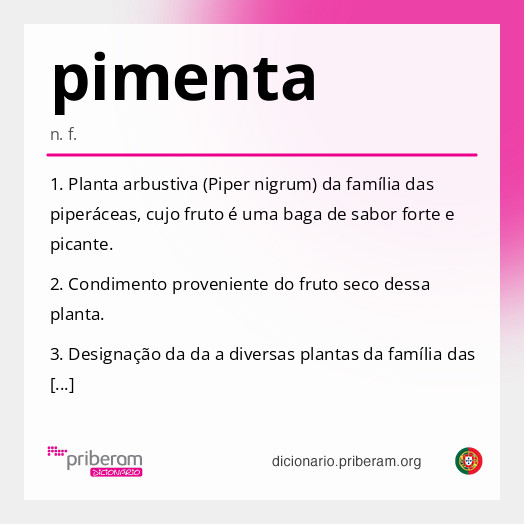 Significado de pimenta