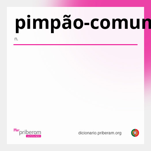 Significado de pimpão-comum